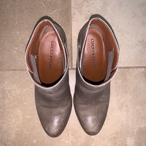 Lucky Brand Leather Ankle Boots - Picture 3 of 4